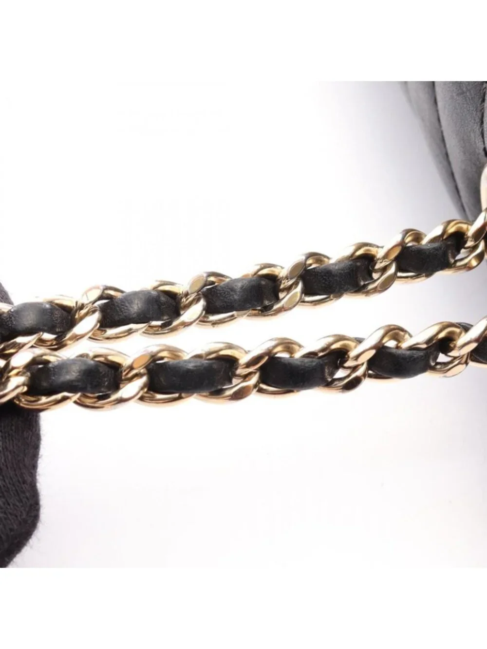Chanel Shoulder Bag Stitch Chezblanc Fullflap Black Lambskin Chain